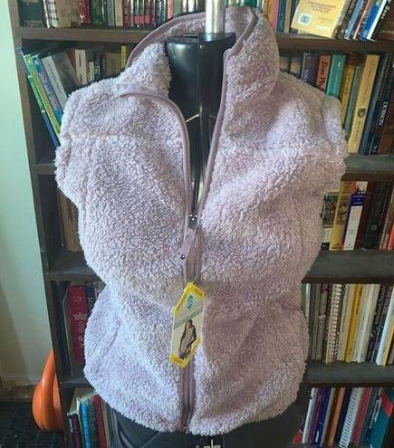 Free Country  lavender purple NWT fleece full zip gorpcore M vest