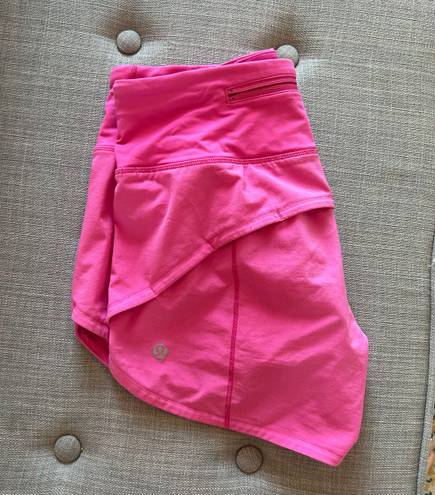 Lululemon Sonic Pink Speed Up Shorts