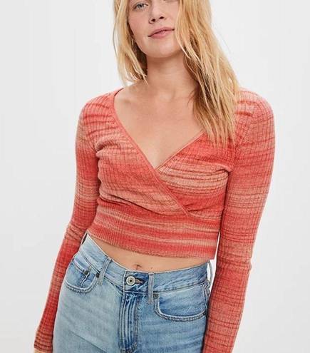 American Eagle AE Wrap Front Sweater