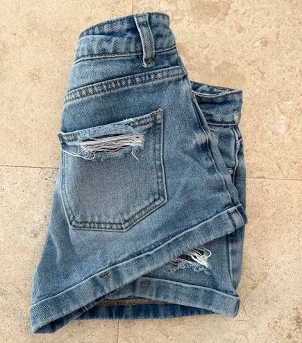 PacSun Ripped Mom Jean Shorts