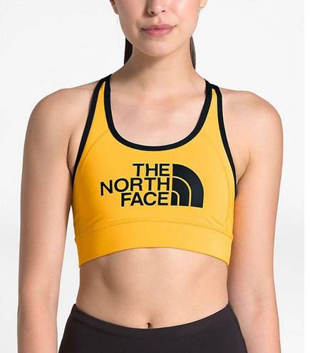 The North Face  Bounce B Gone bra in yellow/black xsmall