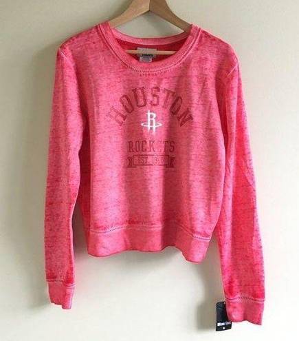 Nba NEW  Houston‎ Rockets Distressed Sweatshirt Top Womens Size L