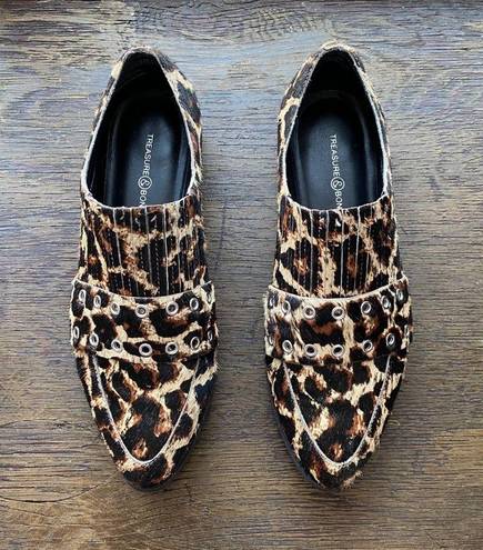 Treasure & Bond  Ainsley Calf Hair Leopard Loafers 6.5