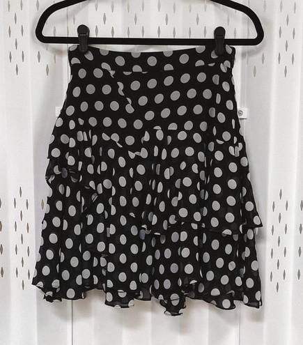 Juicy Couture Polka Dot Ruffle Mini Skirt