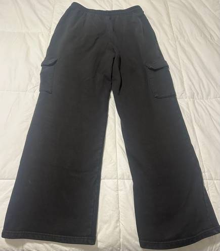 John Galt Black Anastasia Cargo Sweatpants