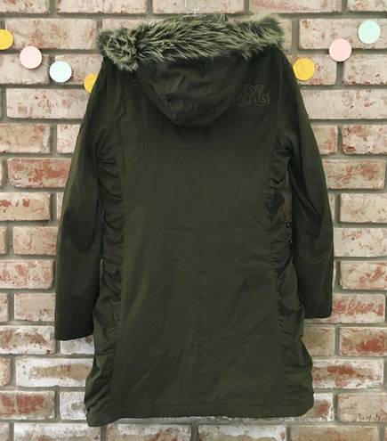 Sugar Lips Green Utility Parka Jacket