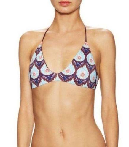 Tavik swim Purple Floral Printed Tavik Daydreamer Monaco Merlot Halter Bikini Top