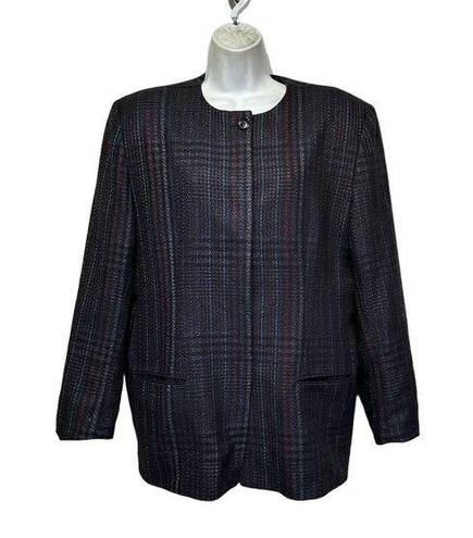 Harper vintage kelly  Herringbone tweed wool blazer USA size 16