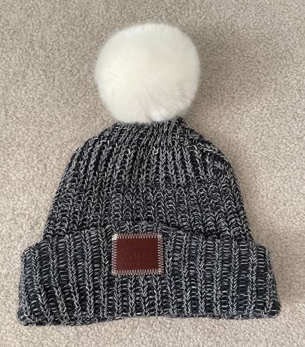 Love Your Melon Navy Pom Beanie