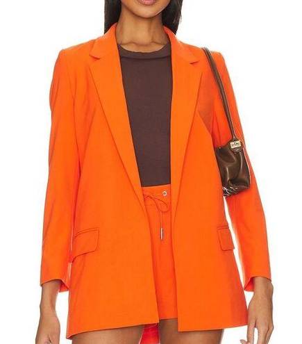 ALLSAINTS  Aleida Tri Oversized Boxy Blazer Vivid Orange Size 4 80s Designer NEW