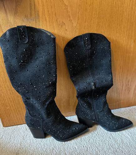 SheIn Sparkly Cowboy Boots