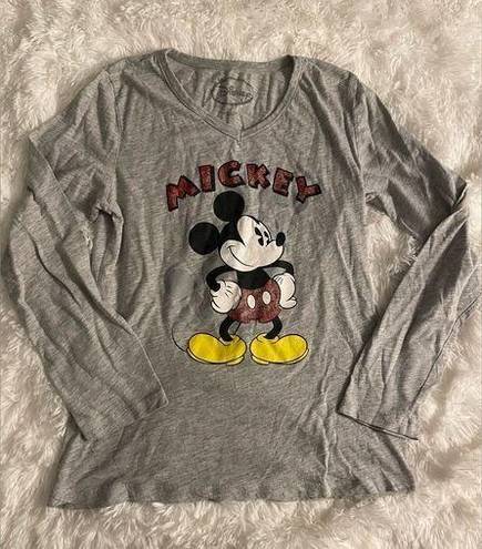 Disney  long sleeve v neck shirt