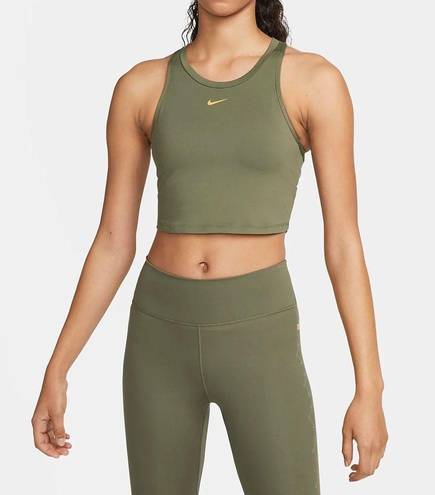 Nike  Dri-FIT One Luxe Olive/Metallic Gold Set XS