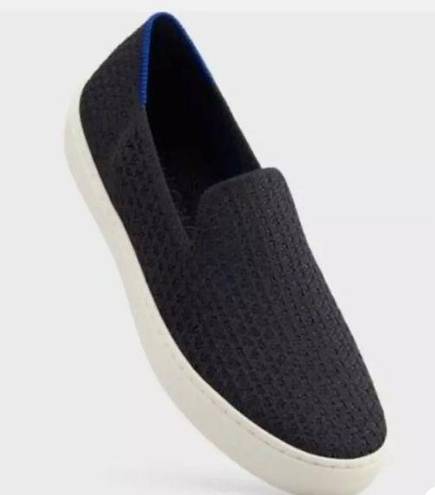 Rothy's  Mesh Honeycomb Knit Black Slip On Sneakers