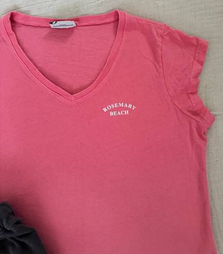 Spirit Jersey Rose Mary Beach  Fitted Tee Size Large