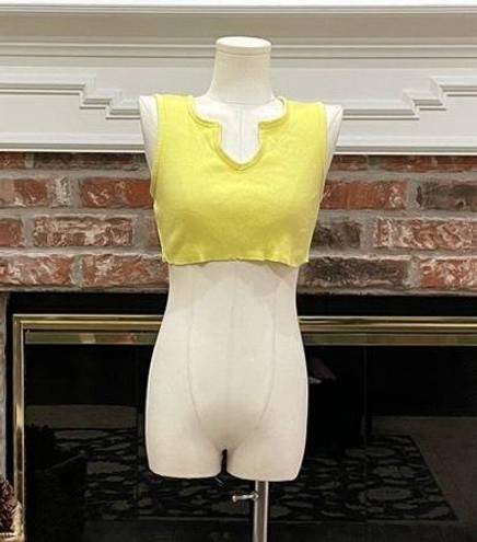 Ny&co yellow crop top / S / Excellent condition