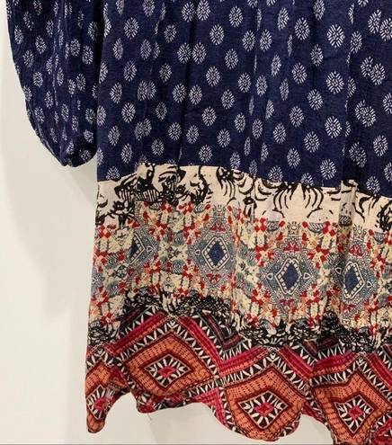 Anama USA ANAMA | Anthropologie Boho Patchwork Mini Dress