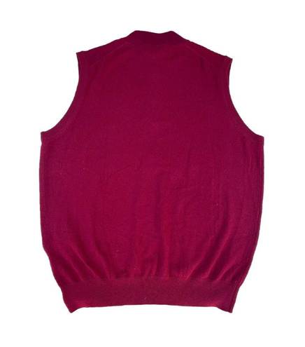 Peter Millar Brand New  Red Cashmere Vest Sweater