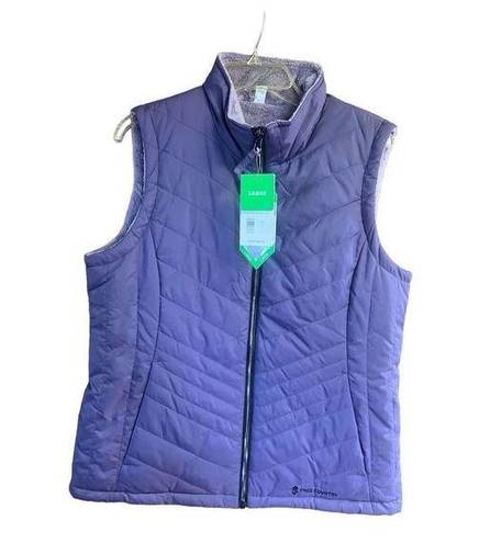 Free Country  Womans Reversible Vest Smoky Grape Sz L NWT