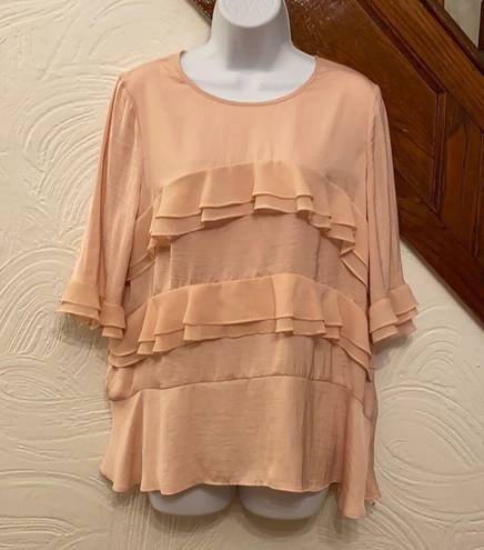 Who What Wear NWT  ruffle blouse M