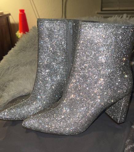 INC rhinestone boots 