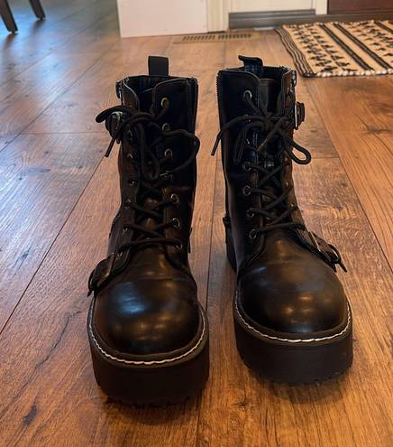 Wild Pair Arriele Platform Combat Boots