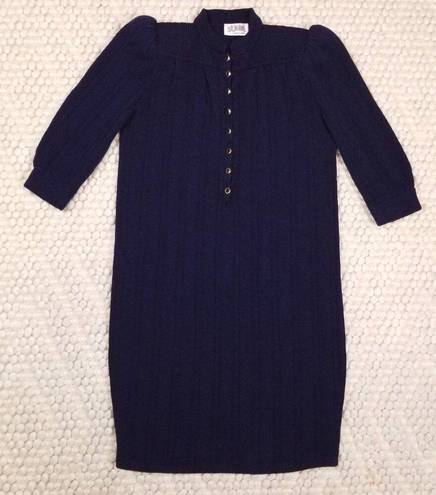 St. John Vintage  by Marie Gray Knit Dress Navy Blue