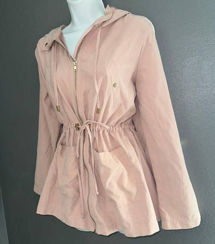 Chocolate Pink Anorak Rain Jacket Wind Breaker Coat Womens Jacket Medium