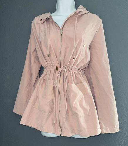 Chocolate Pink Anorak Rain Jacket Wind Breaker Coat Womens Jacket Medium