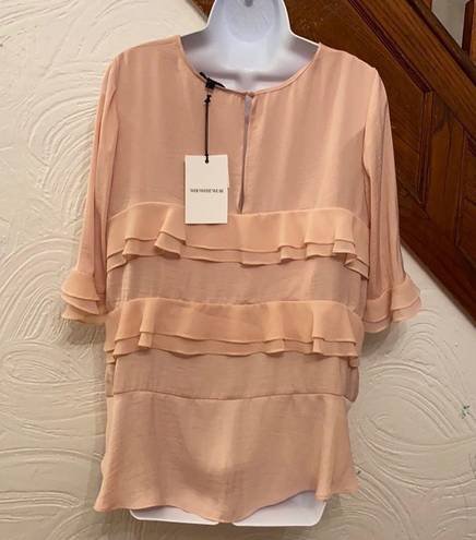 Who What Wear NWT  ruffle blouse M