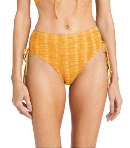 Robin Piccone  Sahara High Waisted Bikini Bottoms in Buttercup NEW Size S