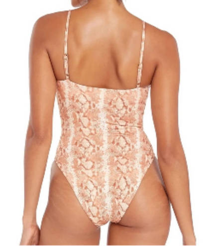 Vitamin A Jenna Snakeprint One Piece Swimsuit