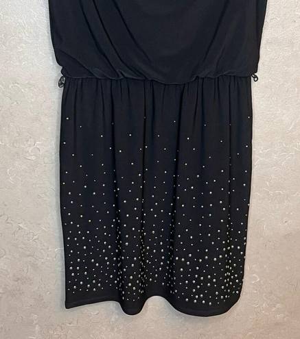 White House | Black Market  Black Sleeveless Studded Skirt Casual Dress Size XS