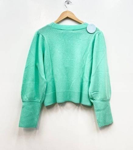 Hill House  Cropped Silvia Sweater in Ocean Wave size XL NWT