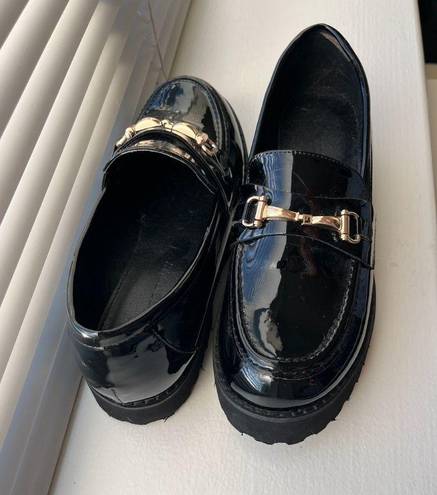 Princess Polly Capri Loafers Black 7