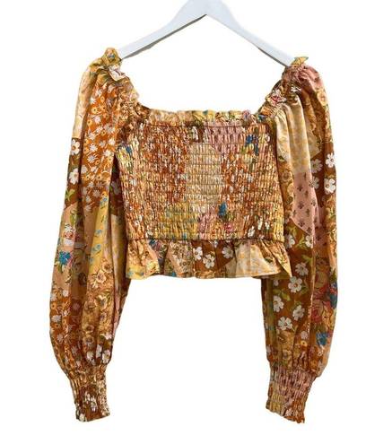 Spell & The Gypsy Collective Spell & The Gypsy $288 Freda Shirred Blouse + Patchwork Shorts Set