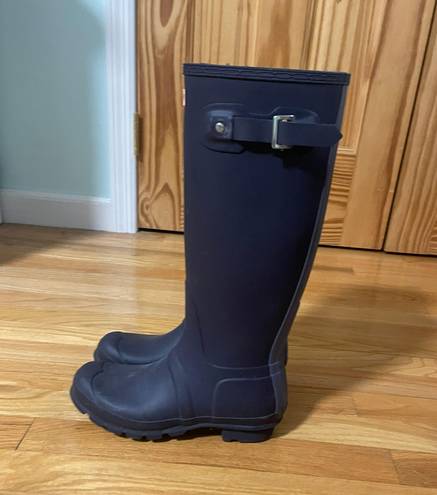 Hunter Navy  Rain Boots