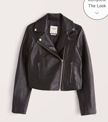 Abercrombie & Fitch Black Leather Jacket