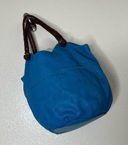 The Sak  Large Tote Ocean Blue Leather Purse