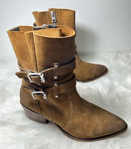 ALLSAINTS 🌟HOST PICK🌟 HARRIET SUEDE HEELED ANKLE BOOTS SUEDE Size EU 41