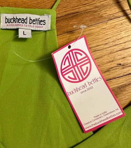 Buckhead Betties Bright Green Tank Top  NWT Size Large Made In India