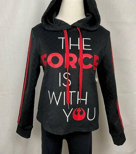 Star Wars  Black Hoodie Sweatshirt Disney Parks The Force is With You Sz Small