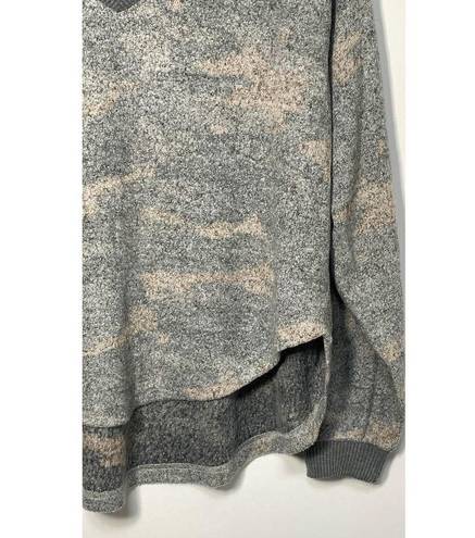 Vintage Havana  Camouflage Long Sleeve V-Neck Pullover Sweater Camouflage Small