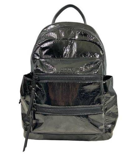 DKNY  shiny black backpack