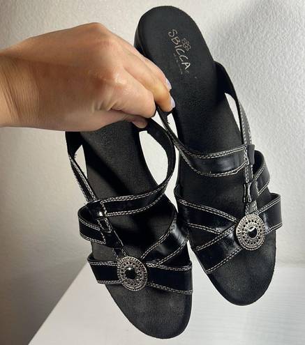 sbicca Womens Black  Sandals Sz 8.5