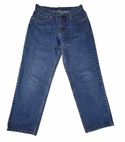 L.L.Bean Vintage  Jeans Double Relaxed Fit Womens 12 Petite Denim High Waist