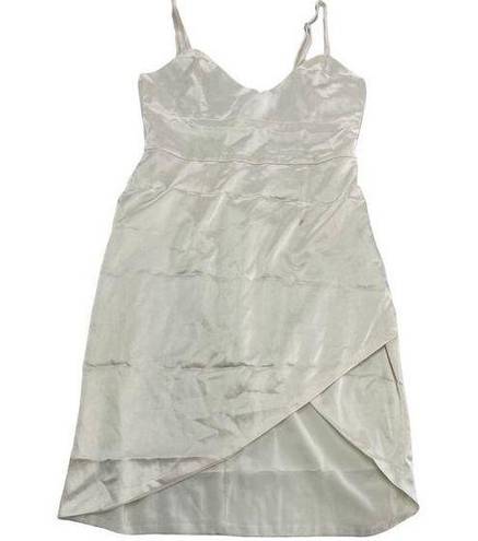 Meshki White Satin Estella Dress