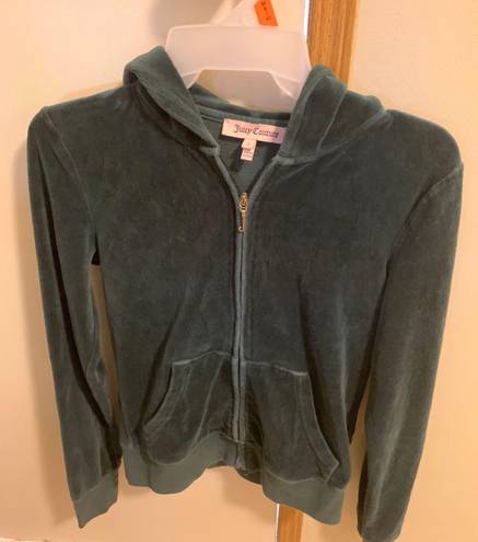 Juicy Couture Green Velvet Track Jacket