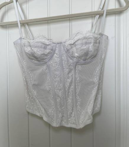 Urban Outfitters Cropped Lace Corset Top