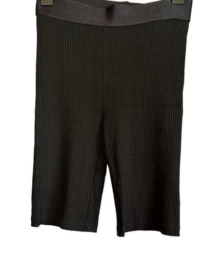 The Range  Division Rib Bike Short Black MEDIUM Ribbed Slinky Silky